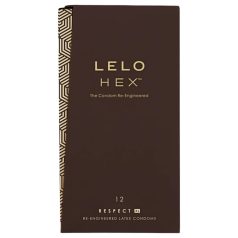 LELO Hex Respect XL - suur kondoomid - õhuke lateks - 12 tk