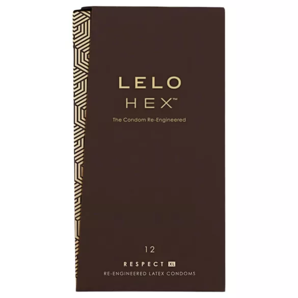 LELO Hex Respect XL - suur kondoomid - õhuke lateks - 12 tk