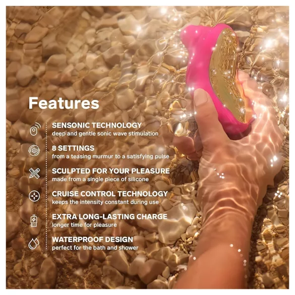 LELO Sona Cruise - kliitorivibraator helilainetega - roosa