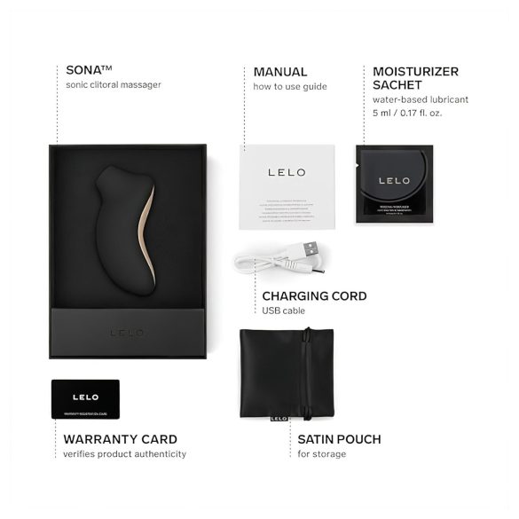LELO Sona - kliitoristimulaator helilainetega - must