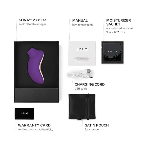 LELO Sona 2 Cruise - kliitoristimulaator helilainetega - lilla