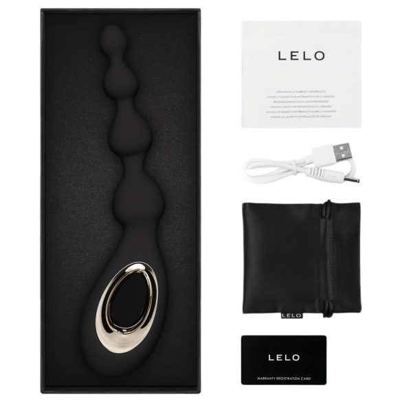 LELO Soraya Beads - akuga veekindel anaalseks vibraator - must
