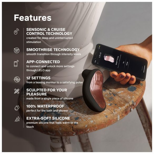 LELO Sona 3 Cruise - klitoristimulaator helilainetega - must