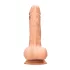 RealRock Dong 7 - realistlik munanditega dildo 17cm - naturaalne