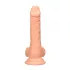 RealRock Dong 7 - realistlik munanditega dildo 17cm - naturaalne