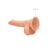 RealRock Dong 7 - elutruu, munanditega dildo (17 cm) - naturaalne