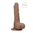 RealRock - realistlik munanditega dildo - 17cm - tume naturaalne