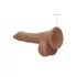 RealRock - realistlik munanditega dildo - 17cm - tume naturaalne