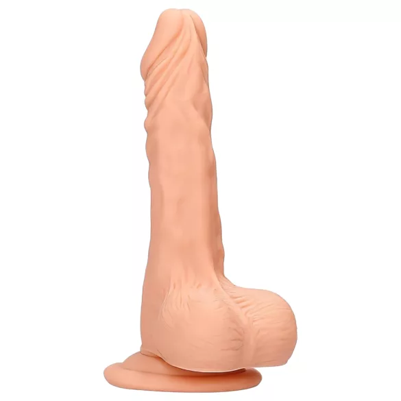 RealRock - dildo munanditega - realistlik - 20cm naturaalne
