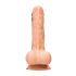 RealRock Dong 8 - elutruu dildo munanditega (20cm) - naturaalne