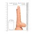 RealRock Dong 10 - elutru munanditega dildo (25cm) - naturaalne
