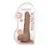 RealRock Käsitööd Dildo 10 - elutruu, munanditega (25cm) - tume naturaalne