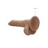 RealRock Käsitööd Dildo 10 - elutruu, munanditega (25cm) - tume naturaalne