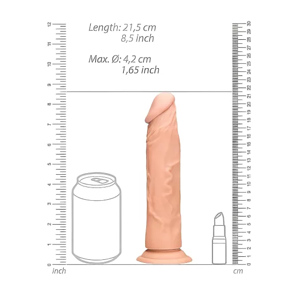RealRock Dong 8 - realistlik dildo 20 cm - naturaalne