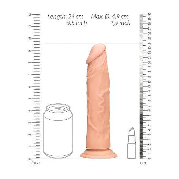 RealRock - realistlik dildo 23cm - naturaalne