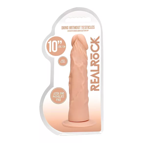 RealRock Dong 10 - realistlik dildopikendus 25cm - naturaalne