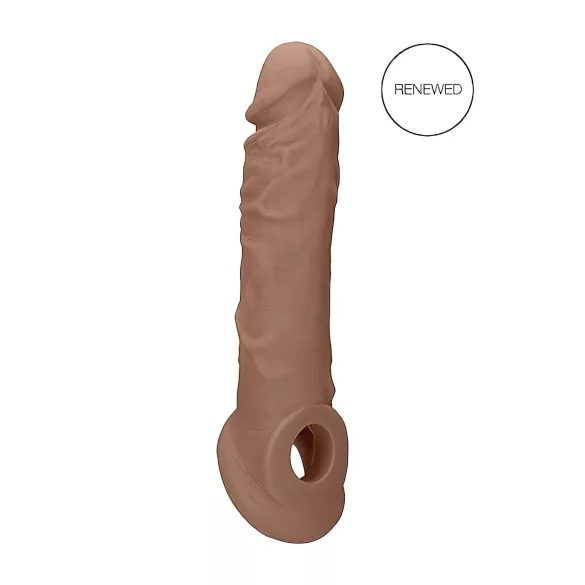 RealRock - peenisehülss - 21 cm - tume naturaalne