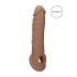 RealRock peenisevarrukas 21cm - tume naturaalne