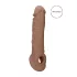 RealRock - peenisehülss - 21 cm - tume naturaalne