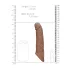 RealRock - peenisehülss - 21 cm - tume naturaalne