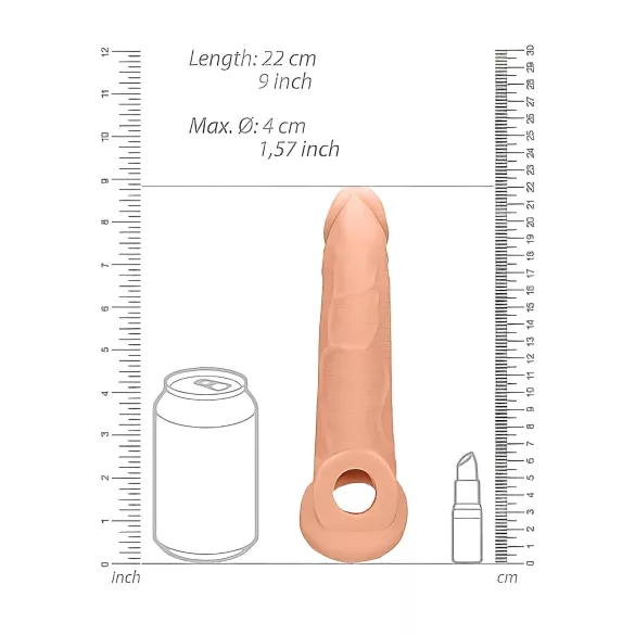RealRock - peenisehüls 21,5cm - naturaalne