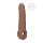 RealRock Peenisekate 9 - peenisemansett (21,5 cm) - tume naturaalne