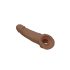 RealRock Peenisekate 9 - peenisemansett (21,5 cm) - tume naturaalne