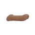 RealRock Peenisekate 9 - peenisemansett (21,5 cm) - tume naturaalne
