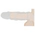 RealRock Peenisekate 9 - peenisemansett (21,5 cm) - tume naturaalne