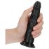 RealRock - realistlik dildo - õhuke - must - 15,5 cm