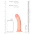 RealRock - naturaalsed elamused, iminapp-dildo - 15,5cm
