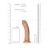 RealRock - realistlik dildo - 15,5cm (tume natura)