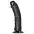 RealRock - Must tapadusega realistlik dildo - 15,5cm