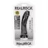 RealRock - realistlik dildoga iminapaga - 15,5 cm - must