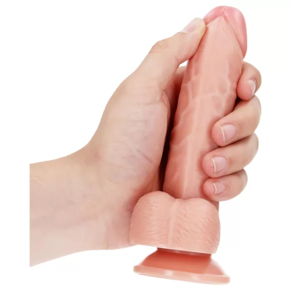 RealRock - realistlik dildolt iminapaga - 15,5 cm naturaalne