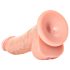 RealRock - imemisega realistlik dildo, 15,5 cm (naturaalne)