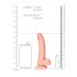 RealRock - imemisega realistlik dildo, 15,5 cm (naturaalne)