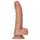 RealRock - iminapaga dildo munanditega - 15,5 cm (tume naturaalne)