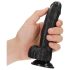 RealRock - iminapaga, realistlik dildo - 15,5cm (must)