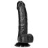 RealRock - iminapaga, realistlik dildo - 15,5cm (must)