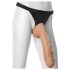 Doc Johnson Vac-U-Lock 12 elutru, suured munanditega dildo (naturaalne)
