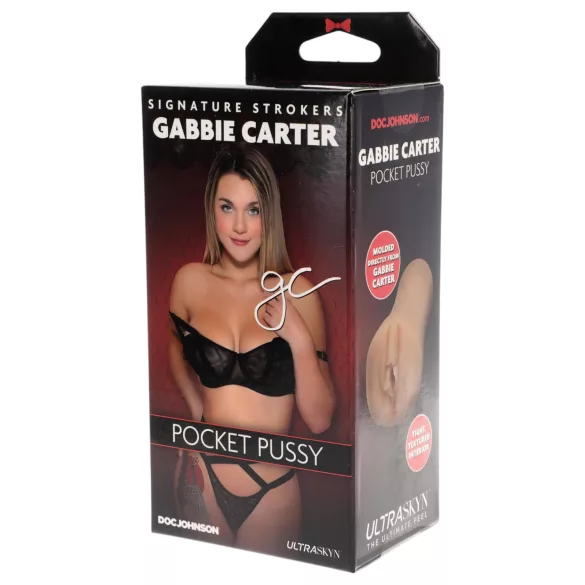 Doc Johnson Gabbie Carter - realistik tupe masturbator - Ultraskyn, naturaalne