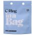 Doc Johnson C-Ring - silikoonist peeniserõngas (must)