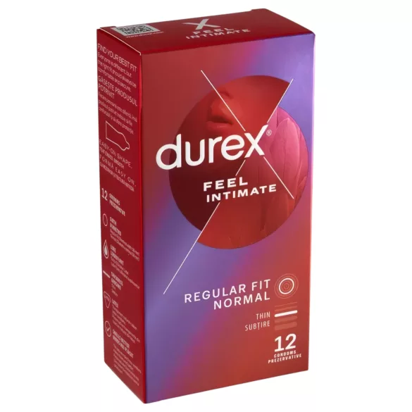 Durex Feel Intimate - õhuke kondoom - 12 tk