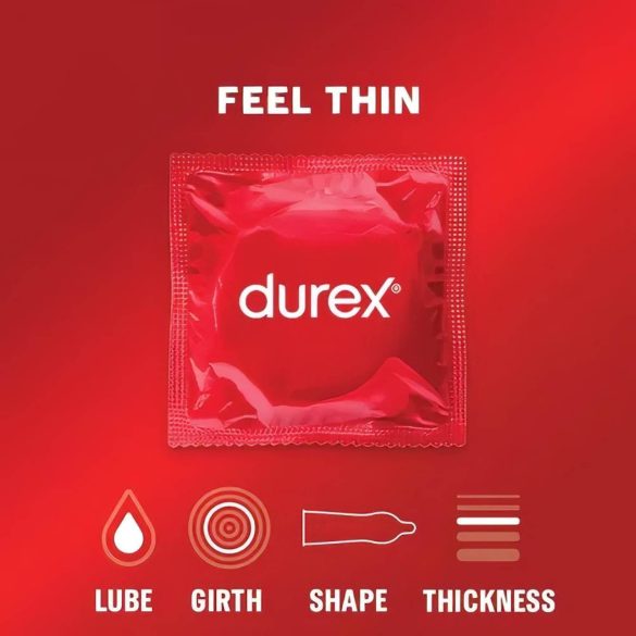 Durex - õhuke kondoom - naturaalne tunne - 12 tk