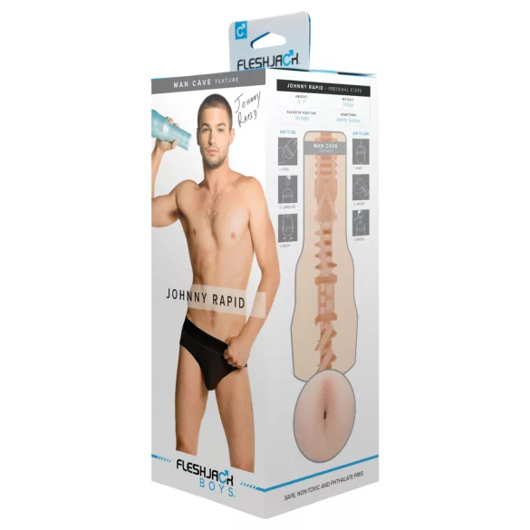 Fleshjack Johnny Rapid Man - meeste masturbaator - realistlik anaal - naturaalne