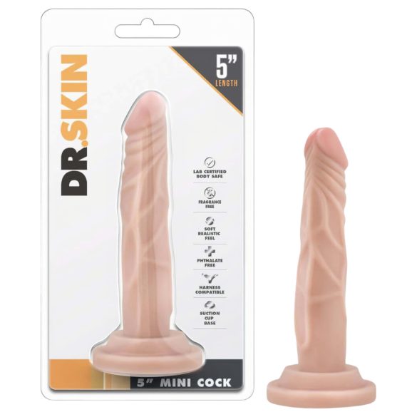 Dr. Skin 5 - realistlik dildo iminapaga - naturaalne 14,5 cm