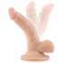 Dr. Skin 4 - realistlik dildoga munanditega iminapaga - naturaalne 12cm