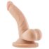 Dr. Skin 4 - realistlik dildoga munanditega iminapaga - naturaalne 12cm