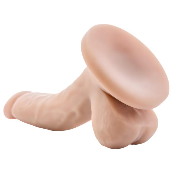 Dr. Skin 4 - realistlik dildoga munanditega iminapaga - naturaalne 12cm